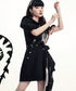 Asymmetric Graphic Scarf Jumpsuit